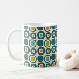 Mid Century Modern Garden Path Pattern Coffee Mug