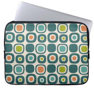 Mid Century Modern Garden Path Pattern Laptop Sleeve