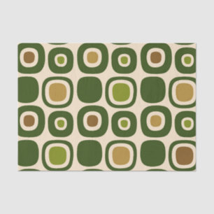Mid Century Modern Garden Path Pattern Tissue Paper