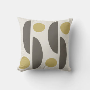Mid Century Modern Geo Abstract 05 Cushion