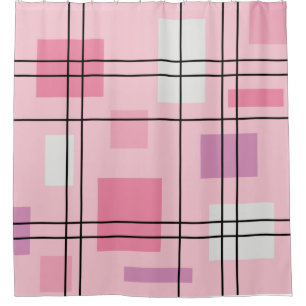 Mid Century Modern Geometric 13 Shower Curtain