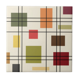 Mid Century Modern Geometric 1 Tile