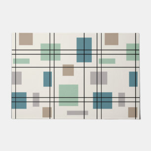 Mid Century Modern Geometric 2 Doormat