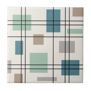 Mid Century Modern Geometric 2 Tile