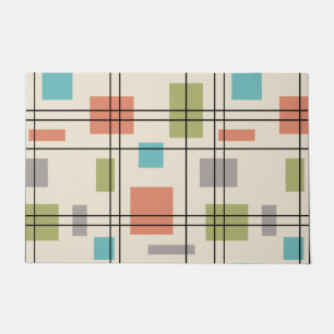 Mid Century Modern Geometric 3 Doormat