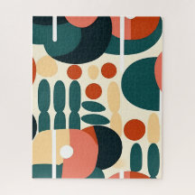 Mid Century Modern Geometric Abstract Family