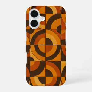 Mid Century Modern Geometric Abstract Pattern iPhone 16 Case