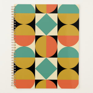 Mid Century Modern Geometric Abstract Planner