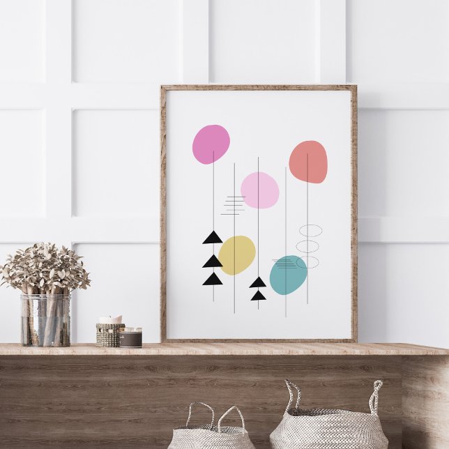 Mid Century Modern Geometric Design Poster (Creator Uploaded)