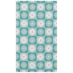 Mid Century Modern Geometric Flowers Tablecloth