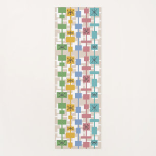 Mid Century Modern Geometric Multicolored 1 Yoga Mat