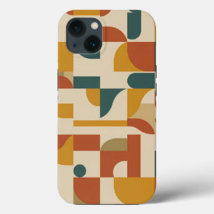 Mid-Century Modern Geometric Pattern iPhone 13 Case