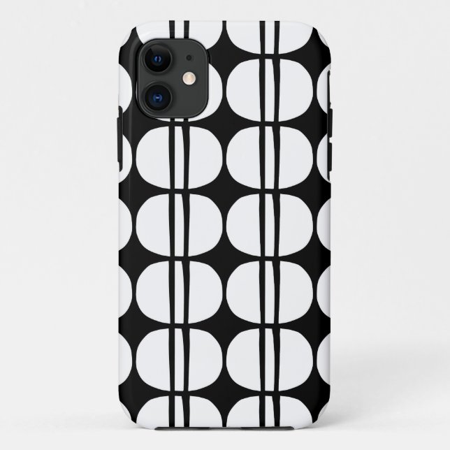 Mid Century Modern Geometric Pattern Case-Mate iPhone Case (Back)