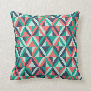 Mid-Century Modern Geometric Pattern Cushion