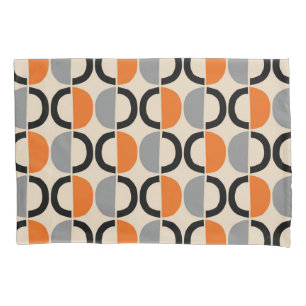 Mid Century Modern Geometric Pattern Pillowcase