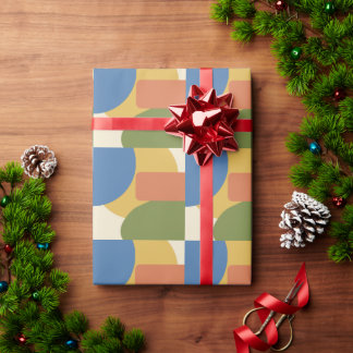Mid Century Modern Geometric Pattern - Retro 1950s Wrapping Paper
