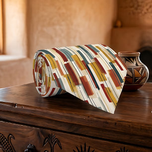 Mid-Century Modern Geometric Tanabata Tie
