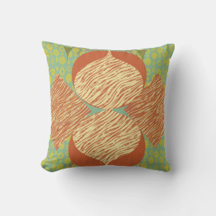 Mid Century Modern Geometric Throw Pillow