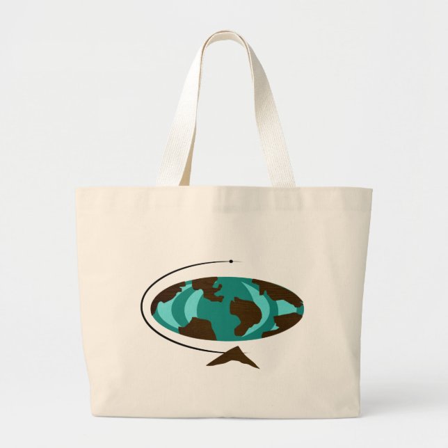 Mid Century Modern Globe Art Tote Bag (Front)