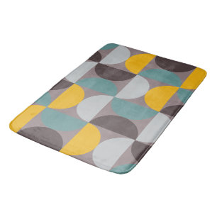 Mid-Century Modern Gold Moon Horizon  Bath Mat