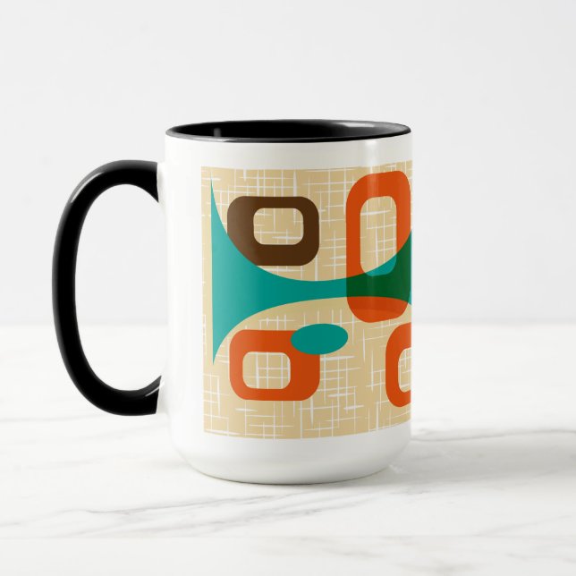 Mid Century Modern Graphic Mug (Left)