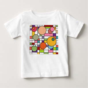 Mid-Century Modern Grid Baby T-Shirt