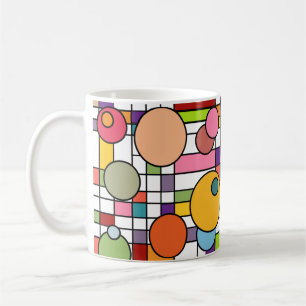 Mid-Century Modern Grid Coffee Mug