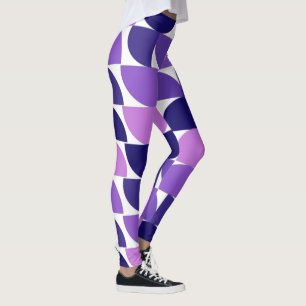 Mid-Century Modern Half and Quarter Circles Leggings