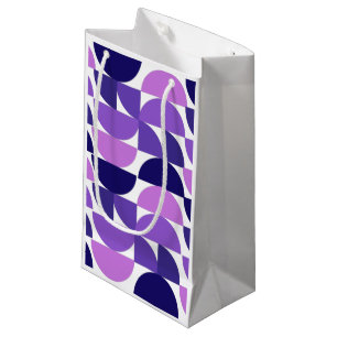 Mid-Century Modern Half and Quarter Circles Small Gift Bag