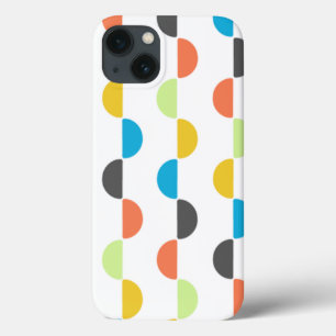Mid-century Modern Half Circles iPhone 13 Case