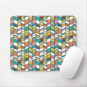 Mid-Century Modern Herringbone Mouse Mat