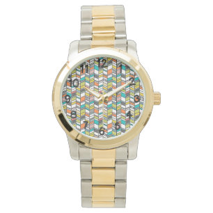 Mid-Century Modern Herringbone Watch