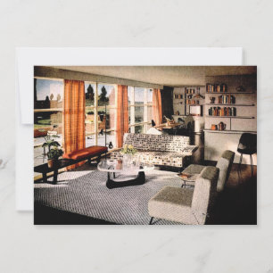 Mid Century Modern Housewarming Party Invitation