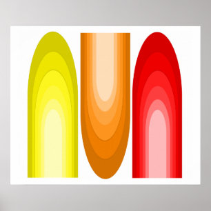 Mid-Century Modern Inspired Art Poster