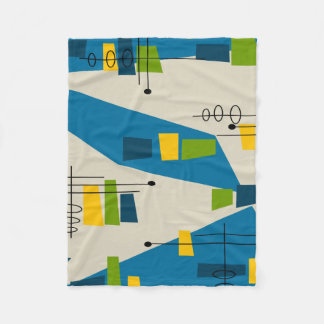 Mid-Century Modern Inspired Fleece Blanket 27