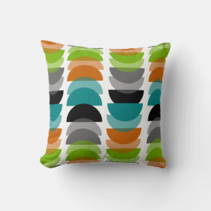 Mid-Century Modern Inspired Geometric Design Cushion