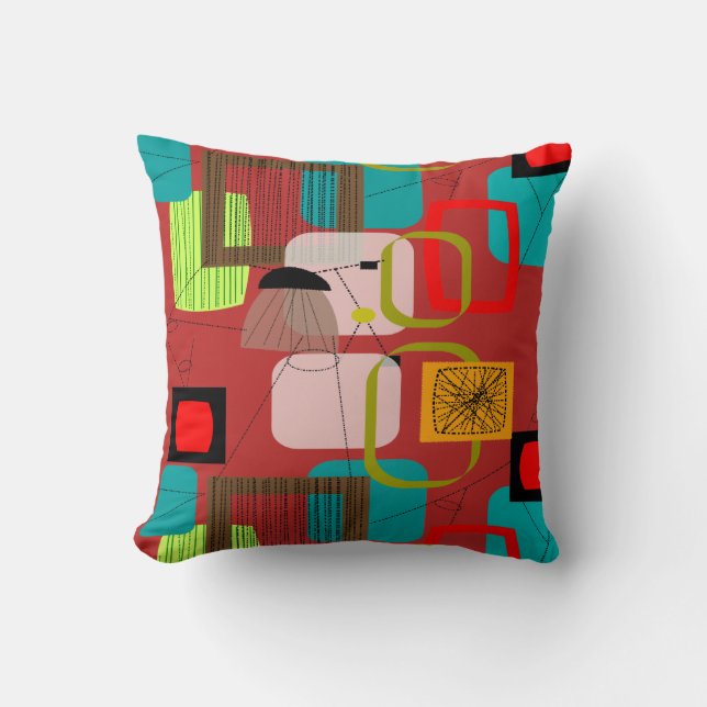 Mid-Century Modern Inspired Pillow #71 (Front)