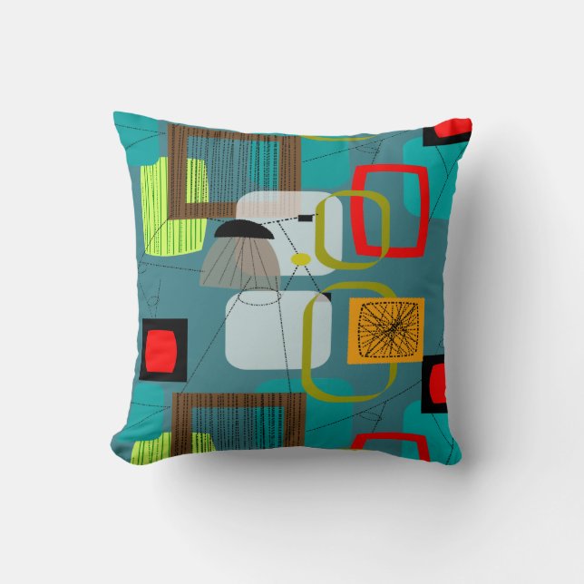Mid-Century Modern Inspired Pillow #733 (Front)