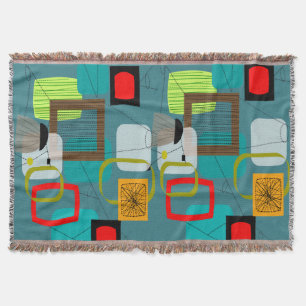 Mid-Century Modern Inspired Woven Blanket #1