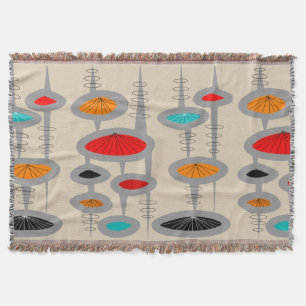 Mid-Century Modern Inspired Woven Blanket #43