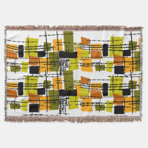 Mid-Century Modern Inspired Woven Blanket #44