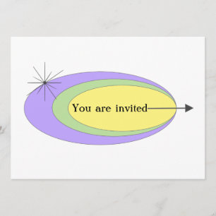 Mid-century modern invitation