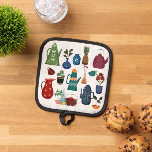 Mid-Century Modern Kitchen Charm Pot Holder