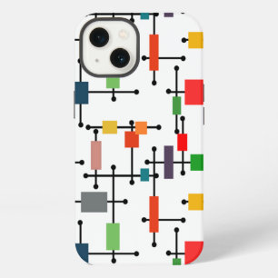 Mid-Century Modern Large Grid iPhone 13 Case