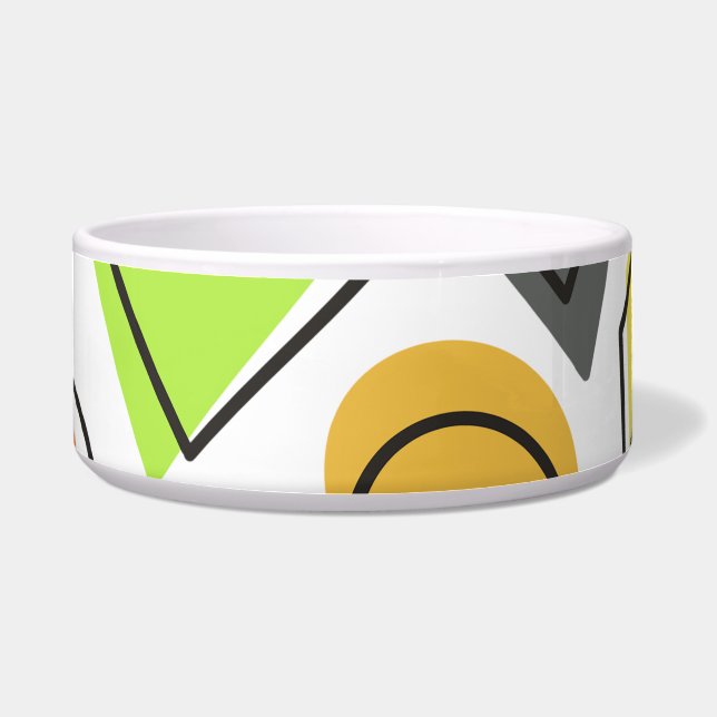 Mid Century Modern large pet bowl (Front)