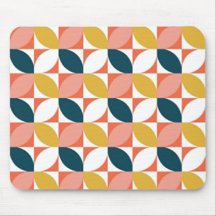 Mid-Century Modern Leaf Pattern Mouse Mat