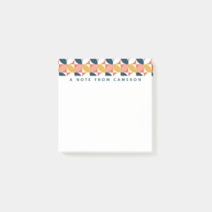 Mid-Century Modern Leaf Pattern Post-it Notes