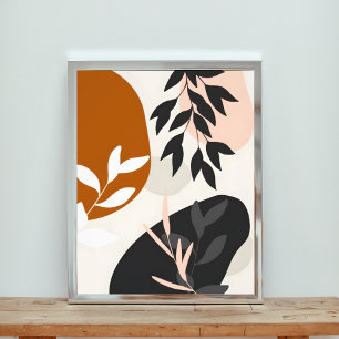 Mid-Century Modern Leaves Photo Print