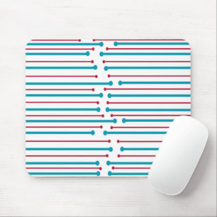 Mid-Century Modern Lines Mouse Mat