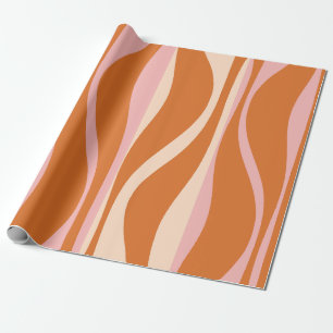 Mid Century Modern Lounge Ogee Retro Pattern Wrapping Paper